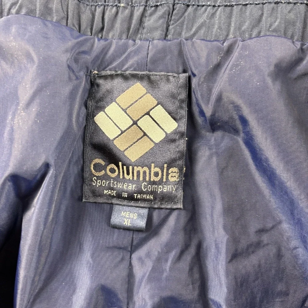 Vintage Columbia Snow Ski Pants Mens XL 42x32 Navy Nylon‎ 90s Gorpcore